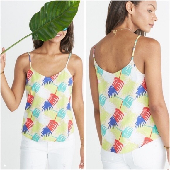 Marine Layer Tops - Marine Layer Verdure Tropical Palm Leaf Tank
